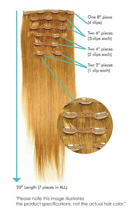 Ombre Clip In Hair Extensions 22 30 by Milani Hair leylamilanihairs